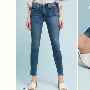 McGuire Newton Mid-Rise Jeans Split Ankle Hem from Anthropologie, Size 28